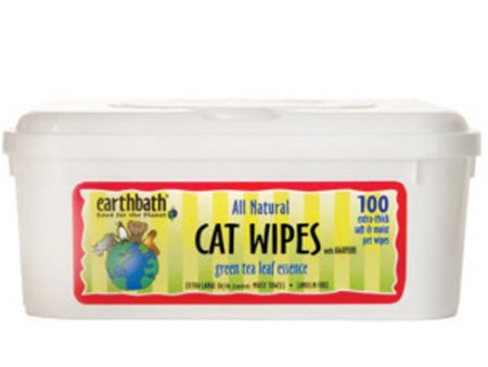 Cat Grooming Wipes Green Tea Scent 100 Count By Earthbath Supply