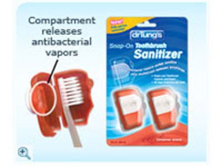 Snap-on Toothbrush Sanitizer 2 refills By Dr. Tungs Products Discount