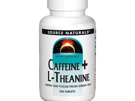 Caffeine+ L-Theanine 240 Tabs By Source Naturals on Sale