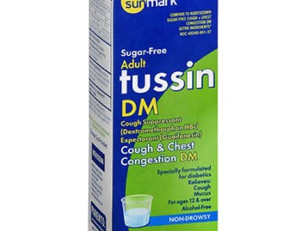 Sunmark Tussin Dm Cough & Chest Congestion Liquid Sugar Free 8 oz By Sunmark Hot on Sale