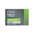 Dove Men + Care Extra Fresh Body & Face Bar 4 oz For Sale