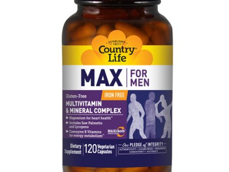 Max For Men Maxi-Sorb 120 Vcaps By Country Life Online