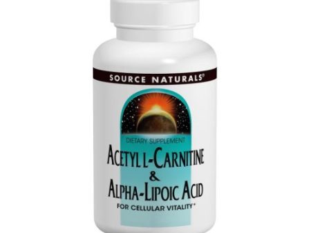 Acetyl L-Carnitine & Alpha-Lipoic Acid & Alpha-lipoic Acid 30 Tabs By Source Naturals Online Hot Sale