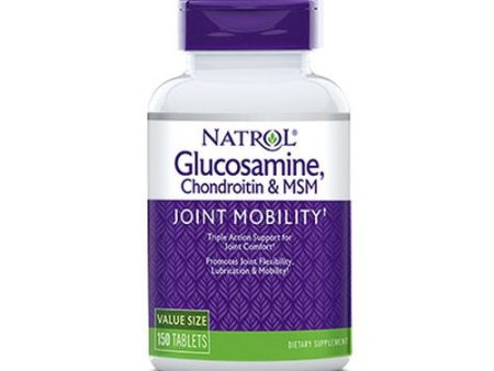 Glucosamine Chondroitin & MSM 150 Tabs By Natrol Hot on Sale