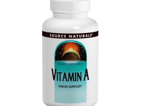 Vitamin A 100 Tabs By Source Naturals Discount