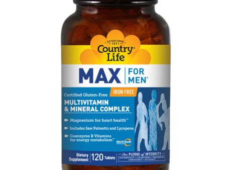 Max For Men 120 Tabs By Country Life on Sale