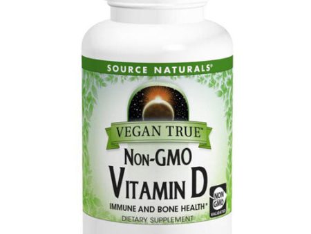 Vegan True Non-GMO Vitamin D 60 Tabs By Source Naturals Fashion