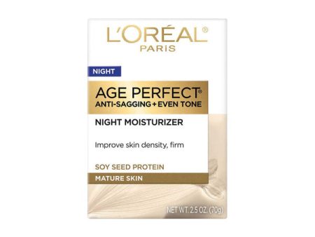 Loreal Age Perfect Anti Sagging + Even Tone Night Moisturizer 70G Fashion