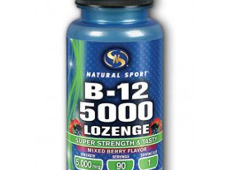 Methylcobalamin B-12 5000 Mix Berry 90 ct loz By Natural Sport Cheap