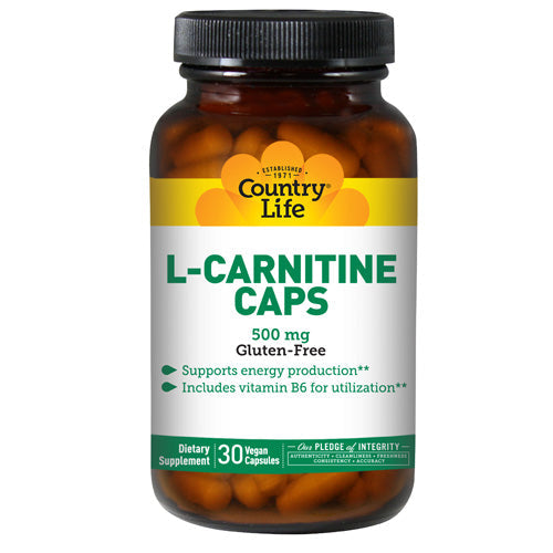 L-Carnitine with B-6 60 Caps By Country Life For Cheap