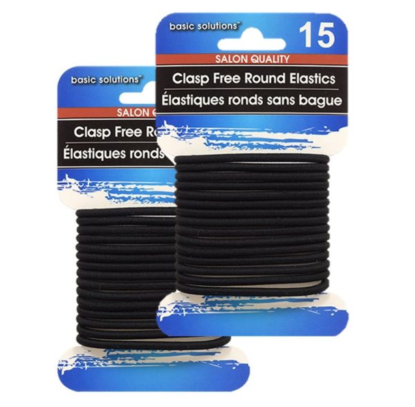 Ouchless Elastic Hair Bands, 12 or 15 Count Hot on Sale