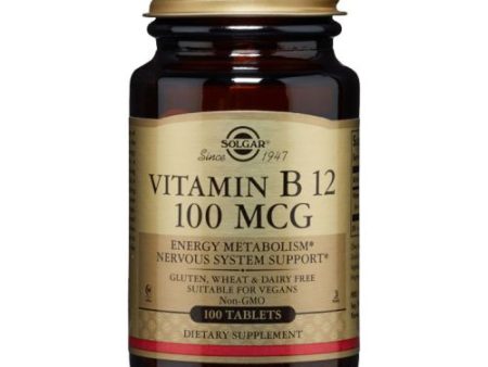 Vitamin B12 100 Tabs By Solgar For Cheap