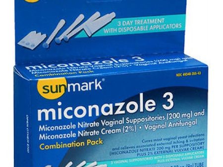 Sunmark Miconazole 3 Vaginal Antifungal Disposable Applicators 0.32 oz By Sunmark Online now