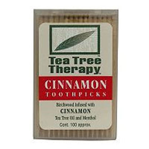 Tea Tree Therapy Toothpicks Cinnamon 100 ct By Tea Tree Therapy Online now