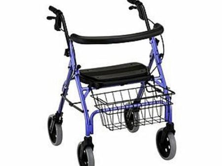 4 Wheel Rollator Cruiser Deluxe Purple Aluminum Frame Online