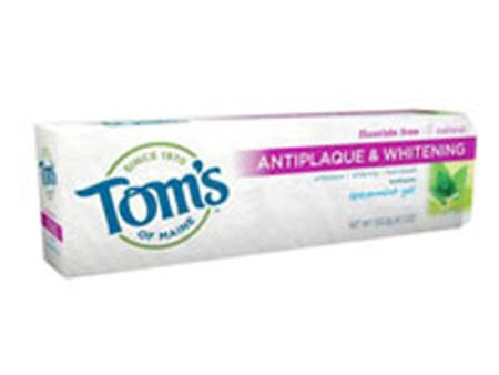 Natural Toothpaste Antiplaque & Whitening Spearmint 4.7 oz By Tom s Of Maine Discount