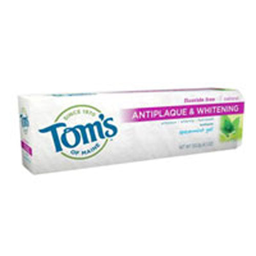 Natural Toothpaste Antiplaque & Whitening Spearmint 4.7 oz By Tom s Of Maine Discount