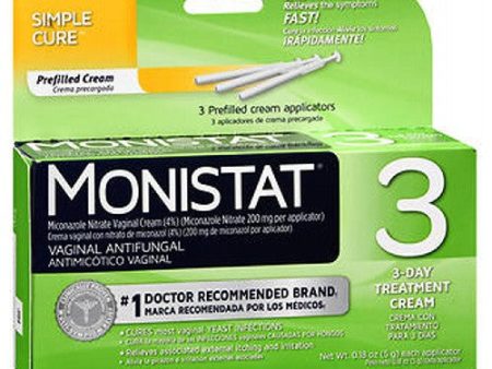 Monistat 3 Simple Cure Vaginal Antifungal Prefilled 3 Each (Cream) By Emerson Healthcare Llc For Discount