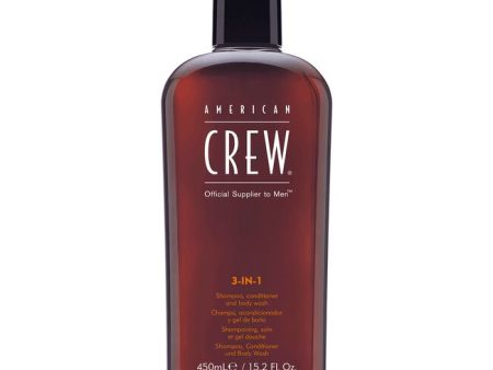 American Crew 3-In-1 Shampoo, Conditioner & Body Wash 15.2 oz Fashion