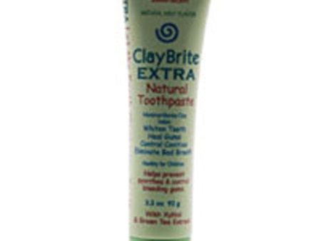 Claybrite Extra Natural Mint Toothpaste 3.2 oz By Zion Health For Discount