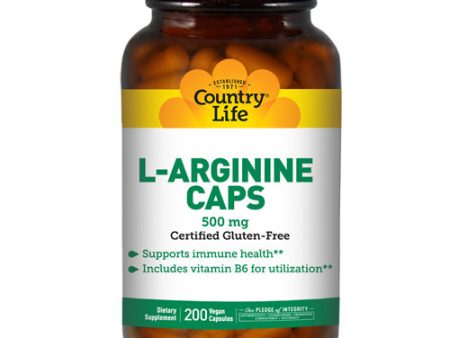 L-Arginine with B-6 200 Vcaps By Country Life Online now