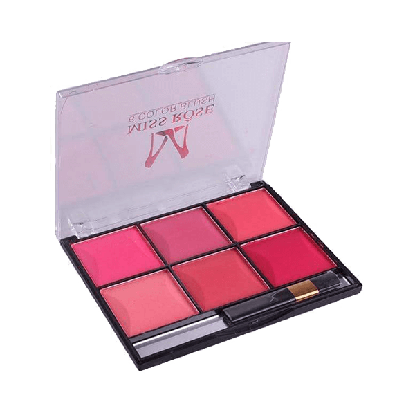 Miss Rose Makeup Blush Powder 6 Color Palette For Sale