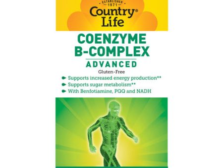 Coenzyme B Complex Advanced 120 Vcaps By Country Life on Sale