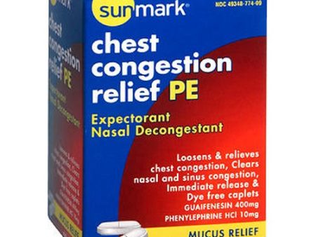 Sunmark Chest Congestion Relief Pe 50 tabs By Sunmark Sale