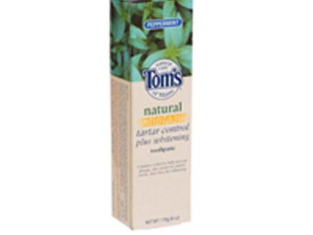 Toms Of Maine Antiplaque And Whitening Natural Toothpaste Peppermint 5.5 Oz By Tom s Of Maine Fashion