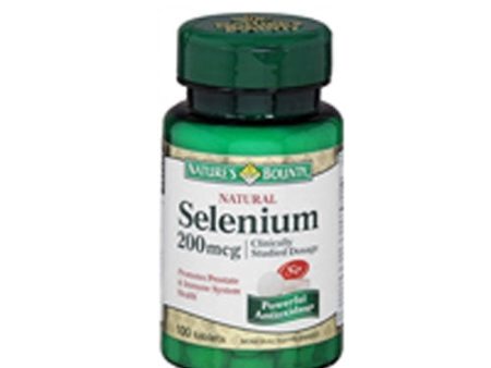 Natural Selenium 100 Tablets By Nature s Bounty Sale