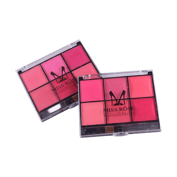 Miss Rose Makeup Blush Powder 6 Color Palette For Sale