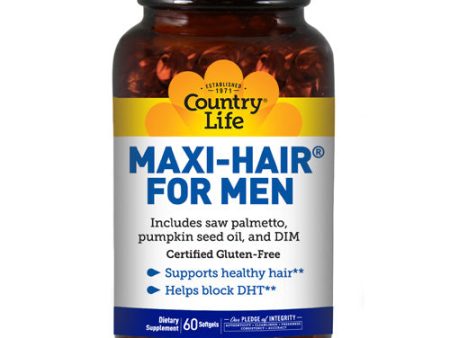 Maxi Hair For Men 60 TABS By Country Life Online Sale