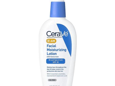 CERAVE AM OIL FREE FACIAL MOISTURIZING LOTION SPF 30 (89ML) Hot on Sale