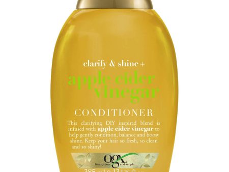 Ogx Clarify & Shine + Apple Cider Vinegar Conditioner 385ml For Discount