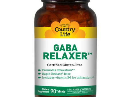 Relaxer with GABA + B-6 RR 90 Tabs By Country Life Online Hot Sale