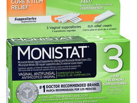 Monistat Combination Pack Disposable Applicators 3 each By Emerson Healthcare Llc Online now