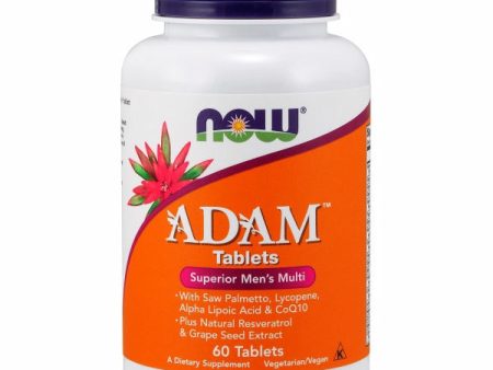 ADAM Men s Multiple Vitamin Superior 60 Tabs By Now Foods Fashion