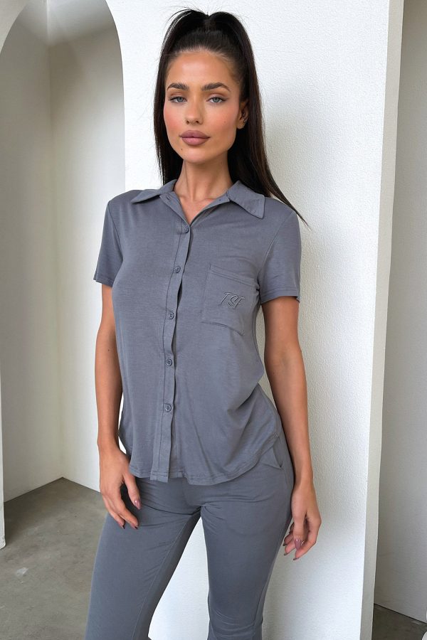 Rayne Top - Charcoal Discount