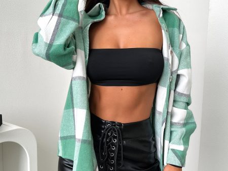 Denver Flannel Shirt - Green Plaid Discount