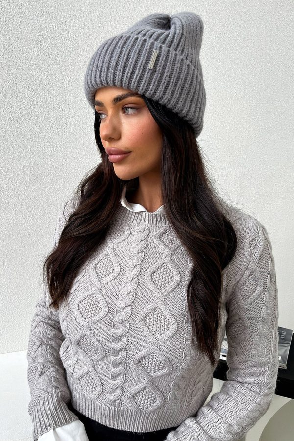 Luna Beanie - Grey For Discount