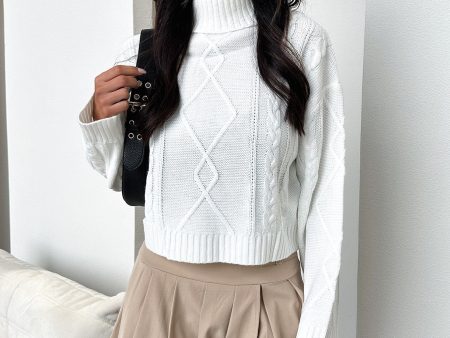 Rian Knit Jumper - White on Sale